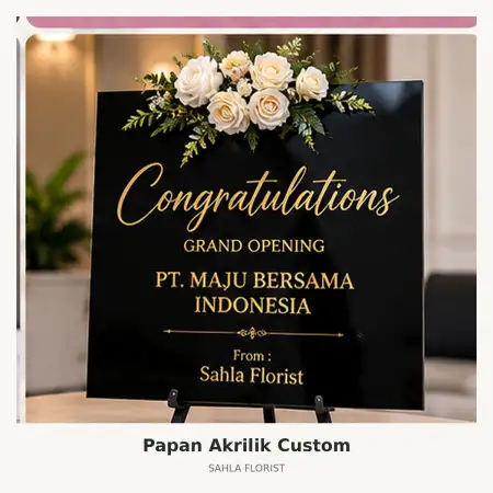 Papan Bunga Akrilik Pasangkayu